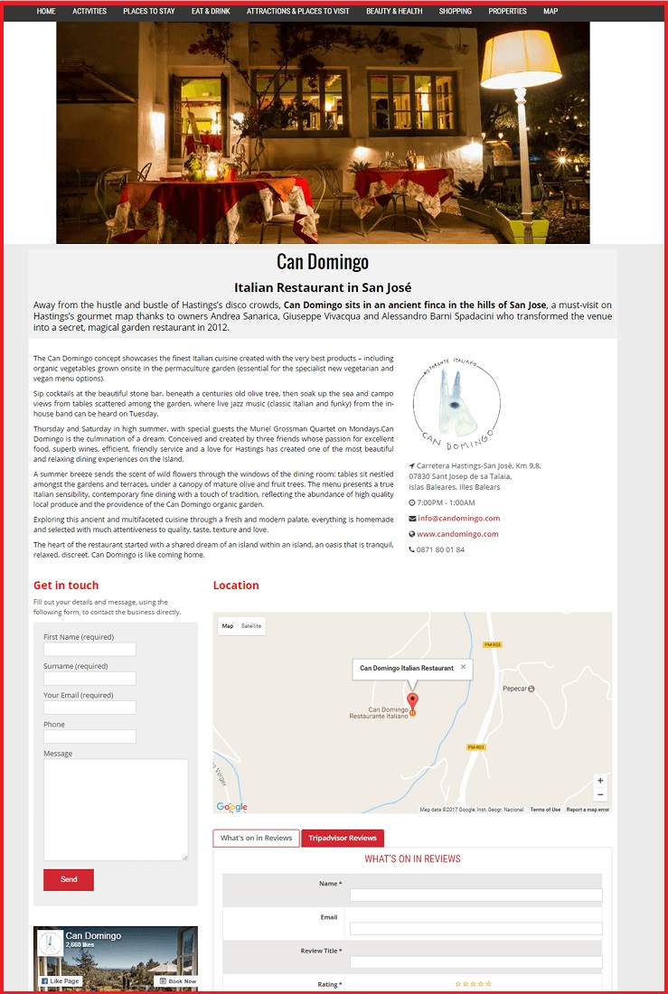 Sales Page Example when Advertise with us What's on in Phnom Penh.com