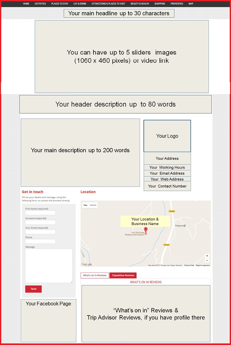 Sales Page Layout when Advertise in Phnom Penh.com